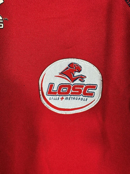 Écusson brodé LOSC Lille Métropole sur le maillot domicile 2006-2007