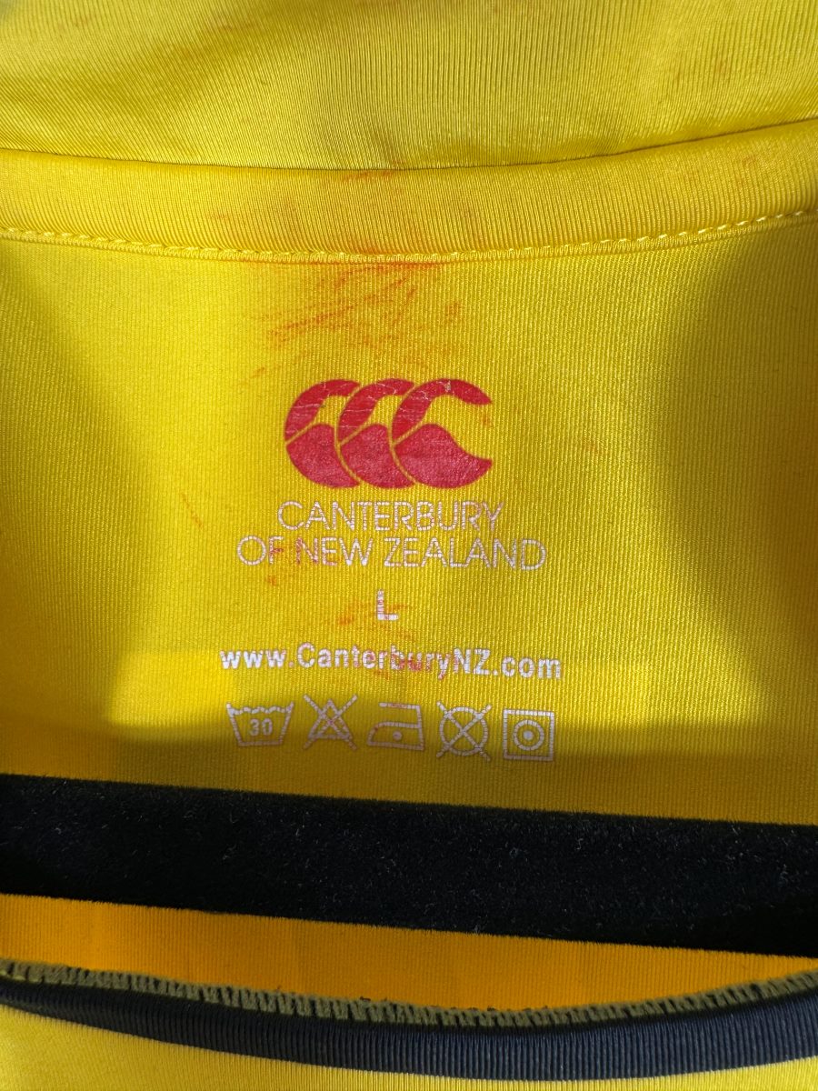 Marquage intérieur du col Canterbury of New Zealand taille L du maillot LOSC 2008-2009