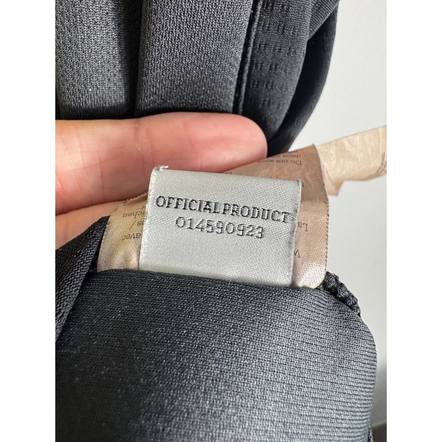 Étiquette d'authenticité Umbro prouvant l'originalité du maillot