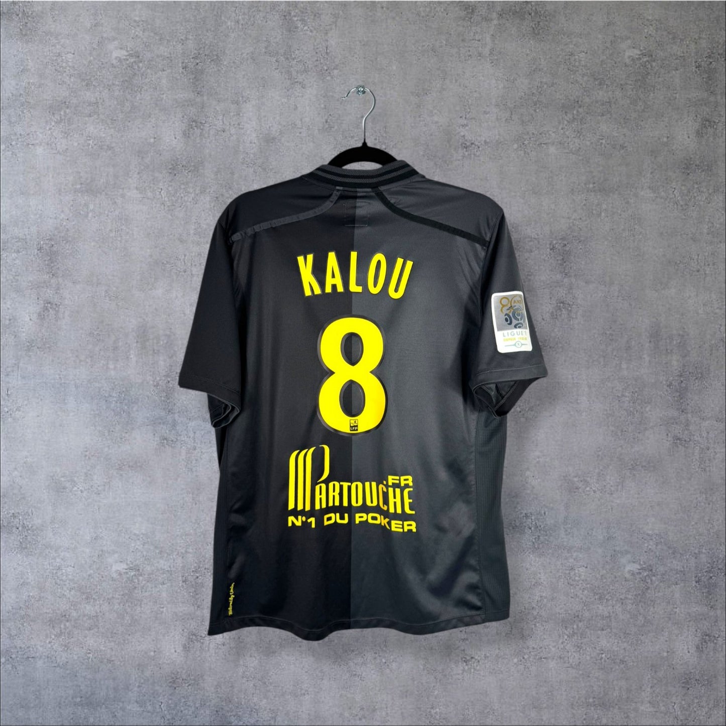 Flocage Kalou numéro 8 sur maillot LOSC Lille 2012-2013 Third
