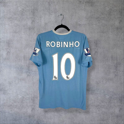 Manchester City 2009-2010 Home Shirt - Robinho N°10 (S)