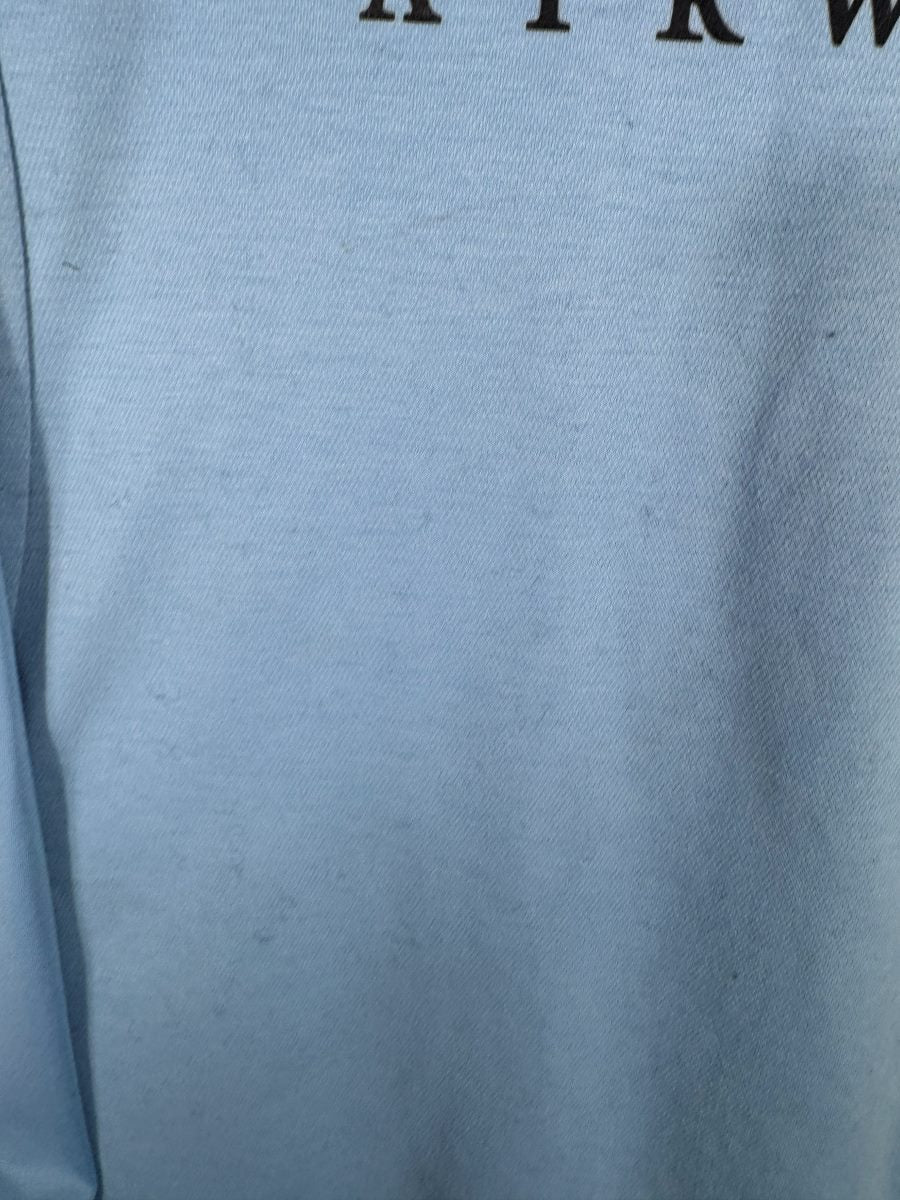 Légère usure et petites marques sur le devant, maillot Manchester City domicile 2012-2013 manches longues