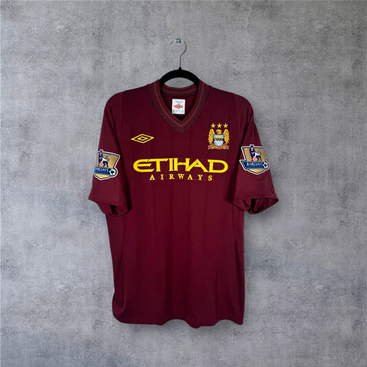 Maillot authentique Manchester City 2012-2013 Extérieur Umbro vue de face