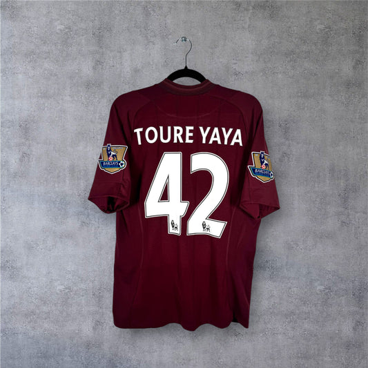 Flocage Yaya Touré numéro 42 sur maillot Manchester City 2012-2013