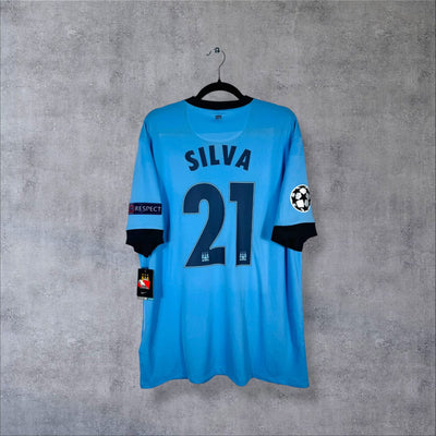 Maillot Manchester City 2014-2015 Domicile - Silva N°21 (XXL)