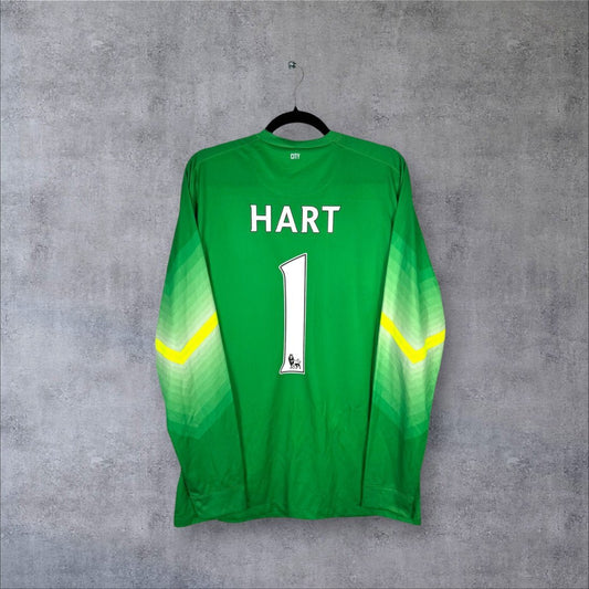 Flocage Hart numéro 1 sur maillot Manchester City 2014-2015 Gardien