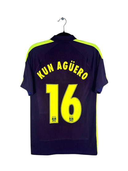 Maillot Manchester City 2014-2015 third Kun Agüero numéro 16 vue arrière flocage