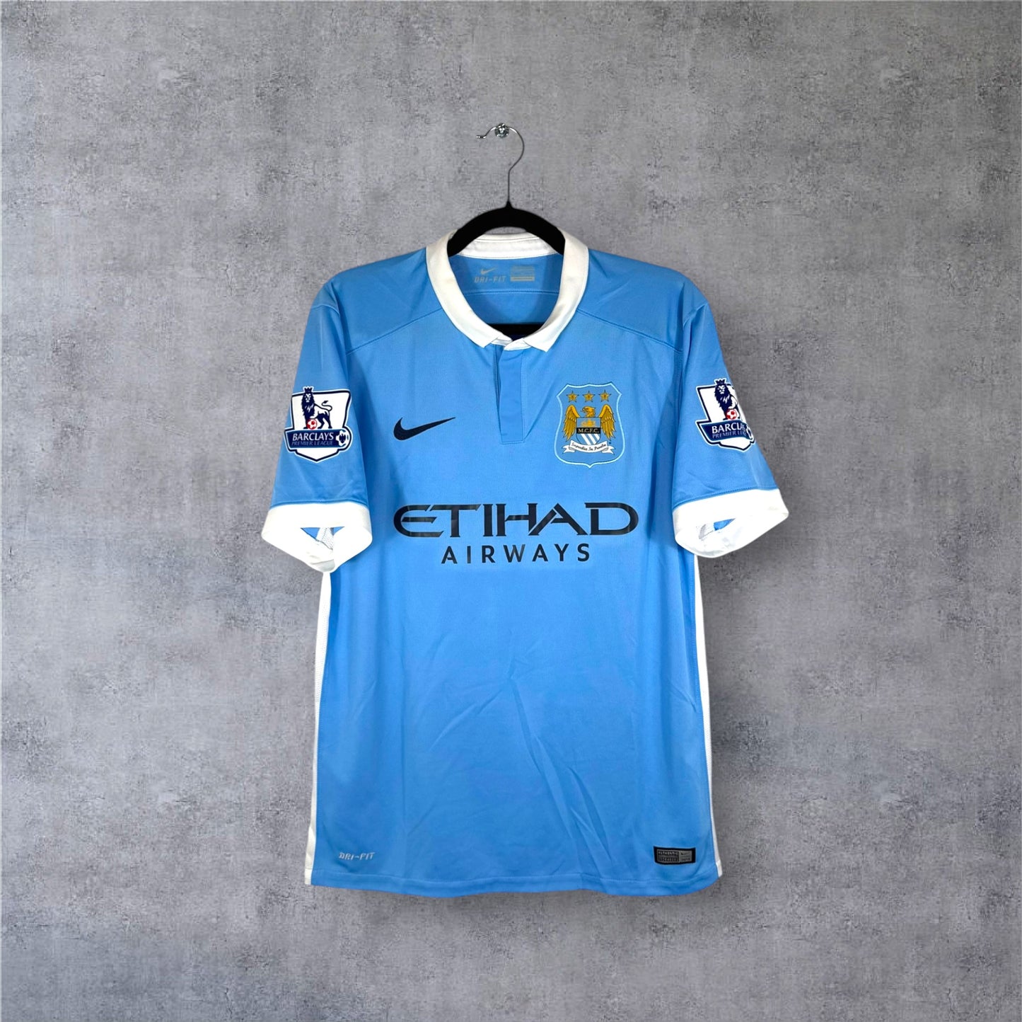 Maillot authentique Manchester City 2015-2016 Domicile Nike vue de face