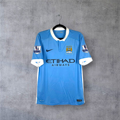 Maillot authentique Manchester City 2015-2016 Domicile Nike vue de face