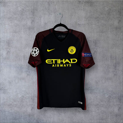 Maillot authentique Manchester City 2016-2017 Extérieur Nike vue de face