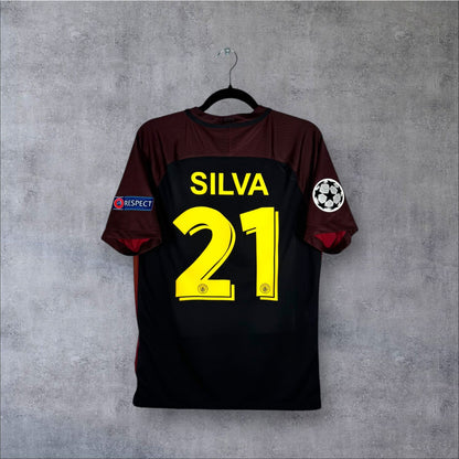 Flocage Silva numéro 21 sur maillot Manchester City 2016-2017 Extérieur