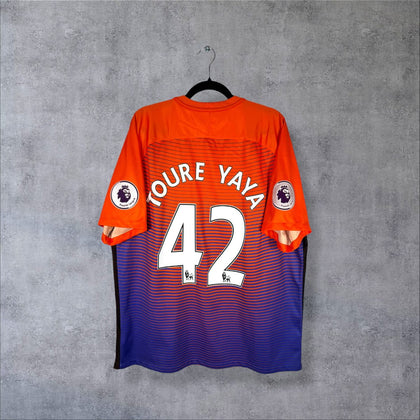 Maillot Manchester City 2016-2017 Third - Yaya Touré N°42 (XXL)