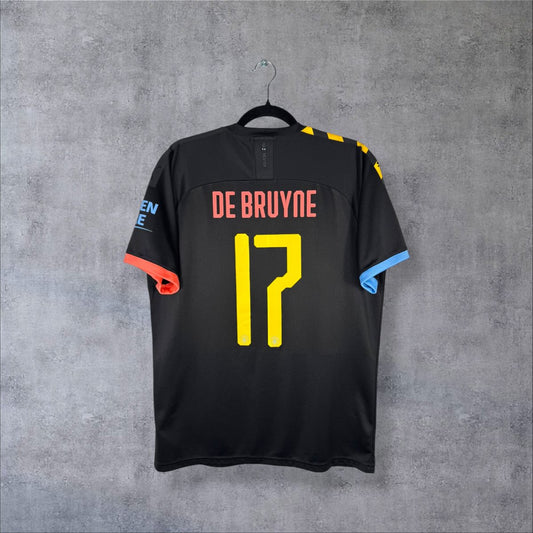 Maillot Manchester City 2019-2020 extérieur noir, dos floqué De Bruyne 17