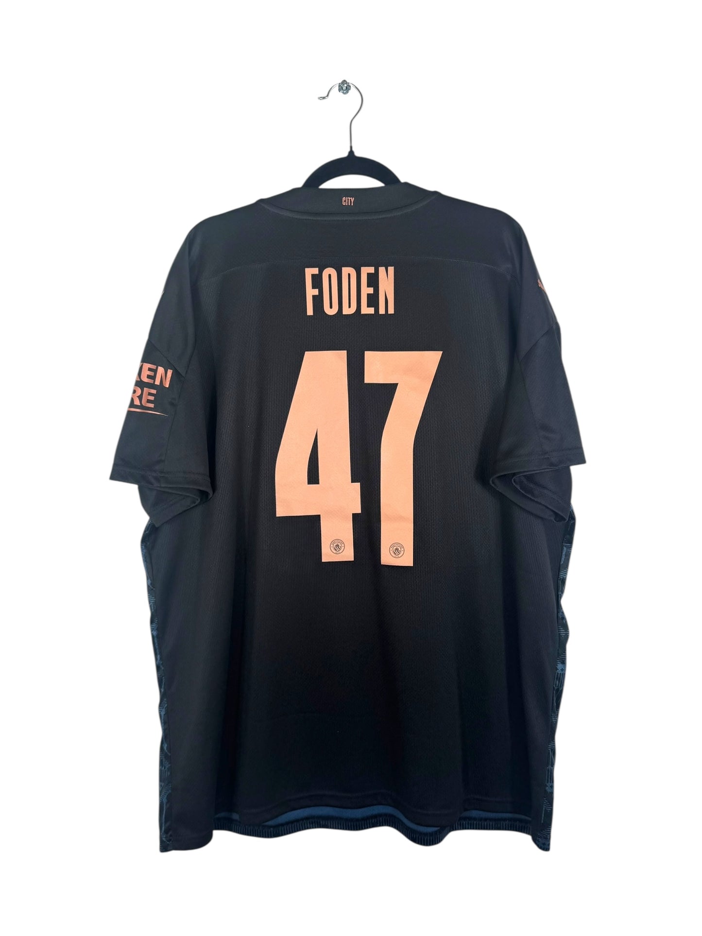Maillot Manchester City 2020-2021 Extérieur Foden 47 - Vue arrière