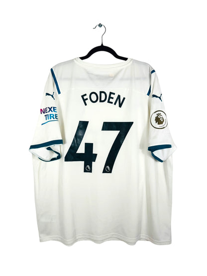 Maillot Manchester City 2021-2022 Extérieur Foden 47 - Vue arrière