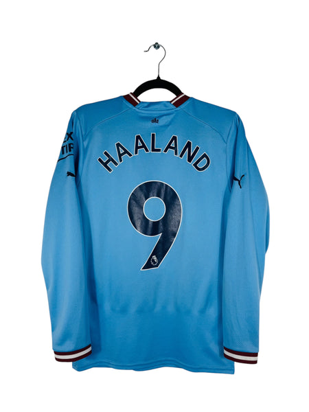 Maillot Manchester City 2022/2023 Domicile – #9 Haaland – Taille S – Puma – Occasion Très Bon état