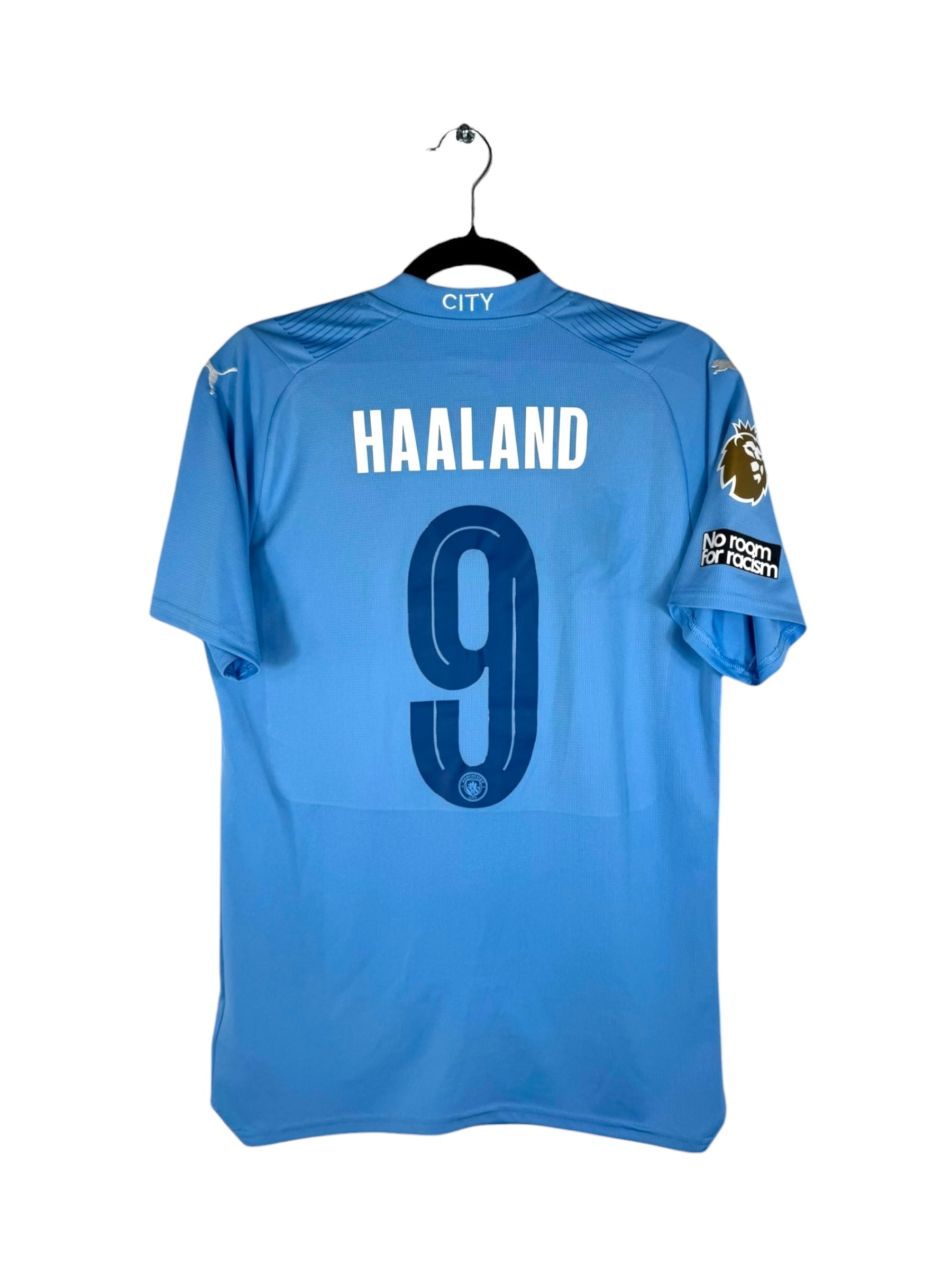 Dos maillot Man City 2024 flocage officiel Haaland 9 Premier League.