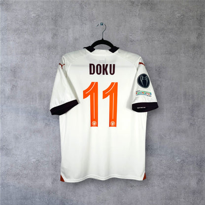 Flocage Doku numéro 11 sur maillot Manchester City 2023-2024