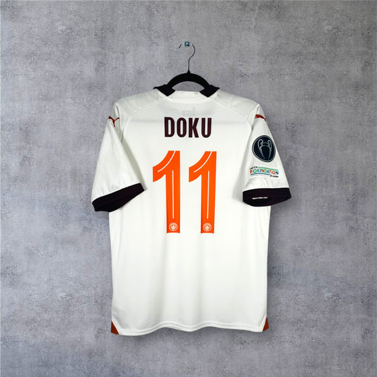 Flocage Doku numéro 11 sur maillot Manchester City 2023-2024