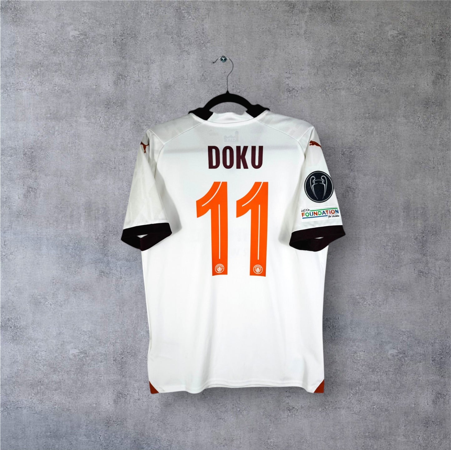 Flocage Doku numéro 11 sur maillot Manchester City 2023-2024