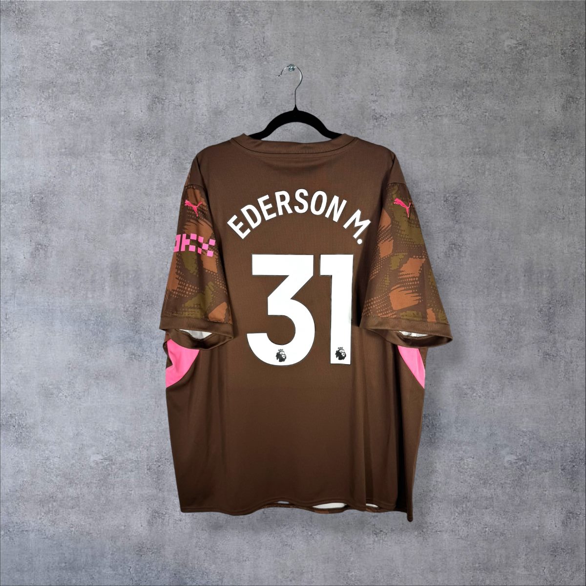 Dos du maillot de gardien Manchester City 2024-2025 camo avec flocage Ederson 31