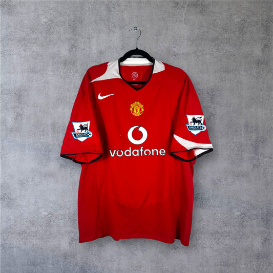 Maillot authentique Manchester United 2004-2006 Domicile Nike vue de face