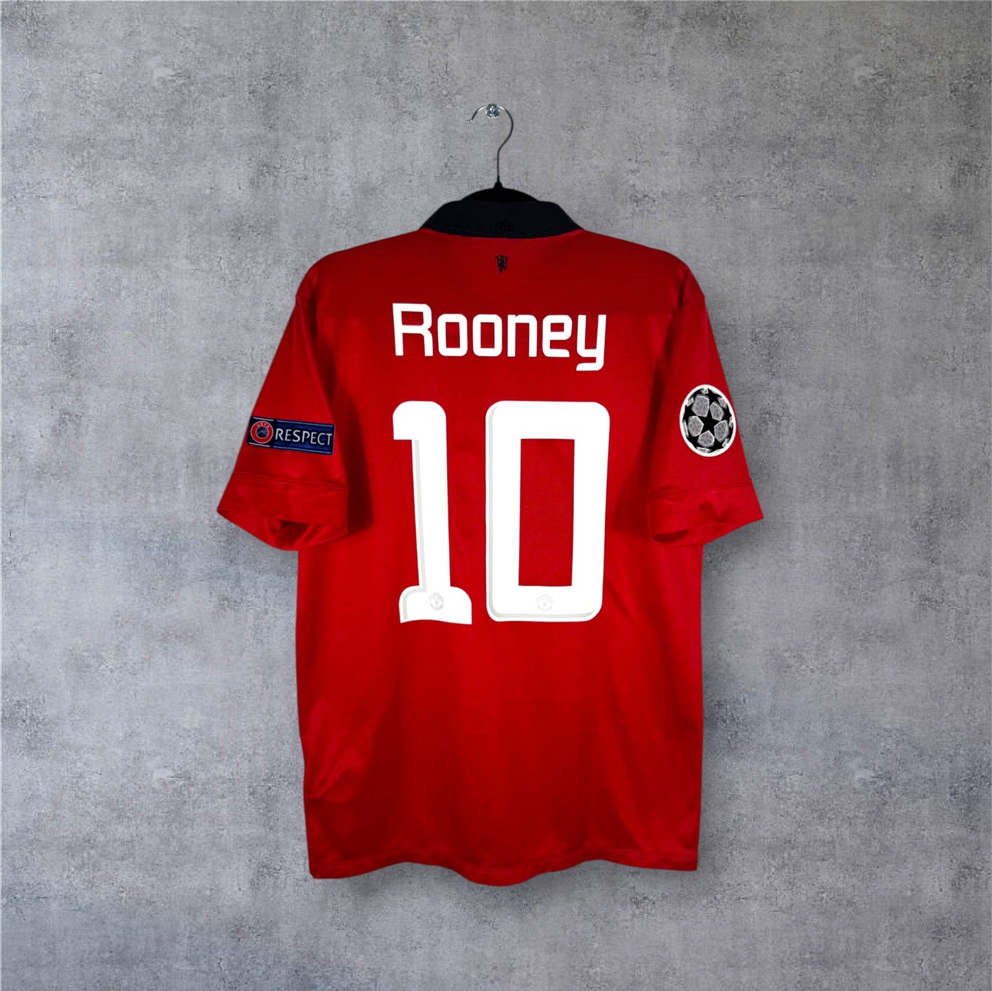 Flocage Rooney numéro 10 sur maillot Manchester United 2013-2014