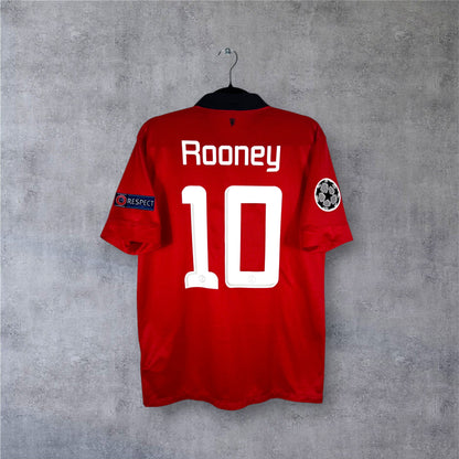 Flocage Rooney numéro 10 sur maillot Manchester United 2013-2014
