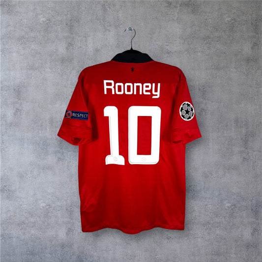 Flocage Rooney numéro 10 sur maillot Manchester United 2013-2014