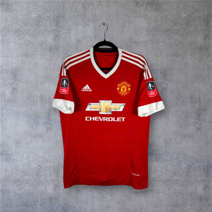 Maillot authentique Manchester United 2015-2016 Domicile Adidas vue de face