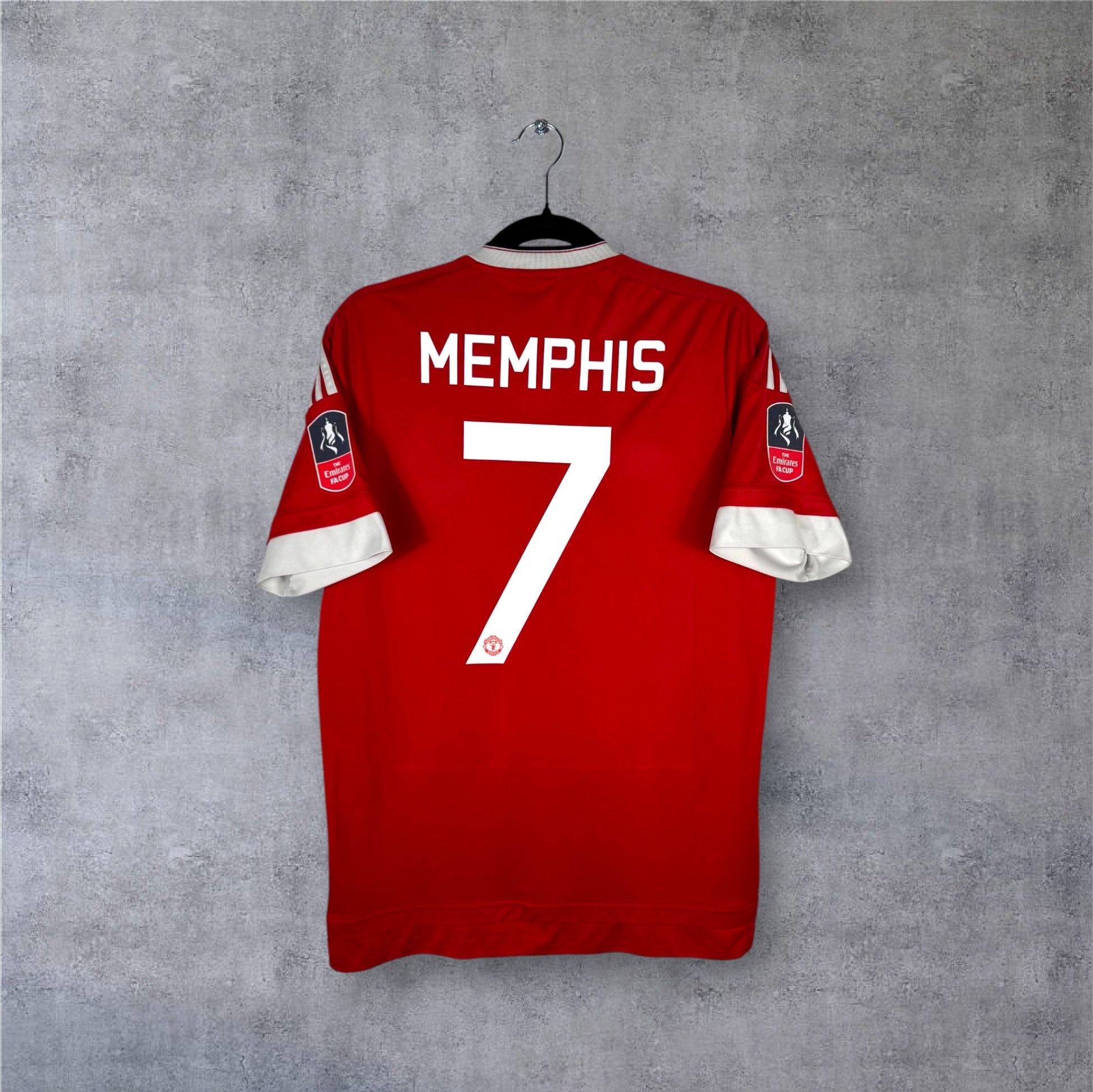Flocage Memphis numéro 7 sur maillot Manchester United 2015-2016