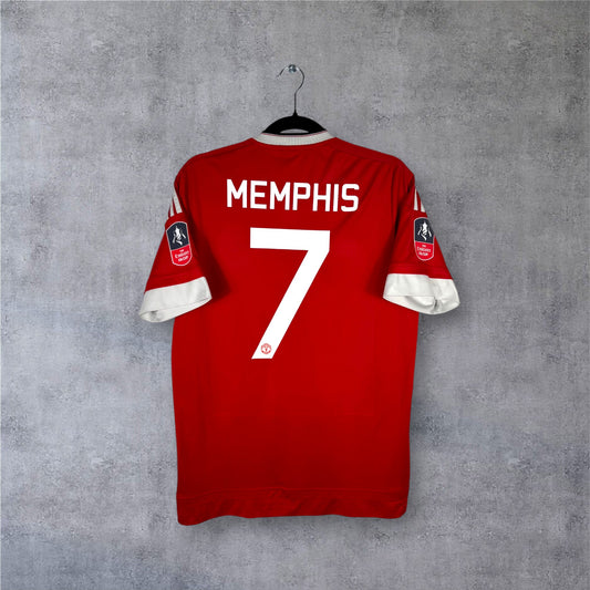 Flocage Memphis numéro 7 sur maillot Manchester United 2015-2016