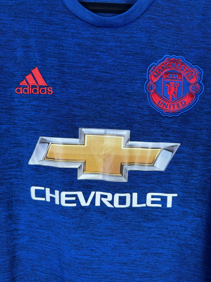 Écusson brodé au diable rouge de Manchester United sur le maillot extérieur 2016-2017