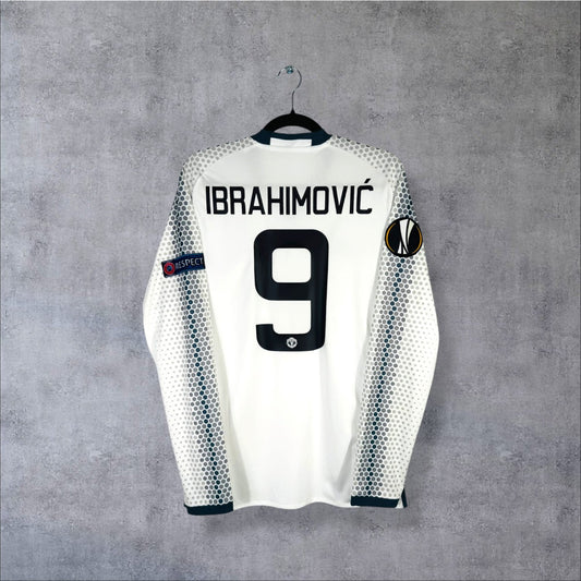 Flocage Ibrahimovic numéro 9 sur maillot Manchester United 2016-2017 Third Manches Longues