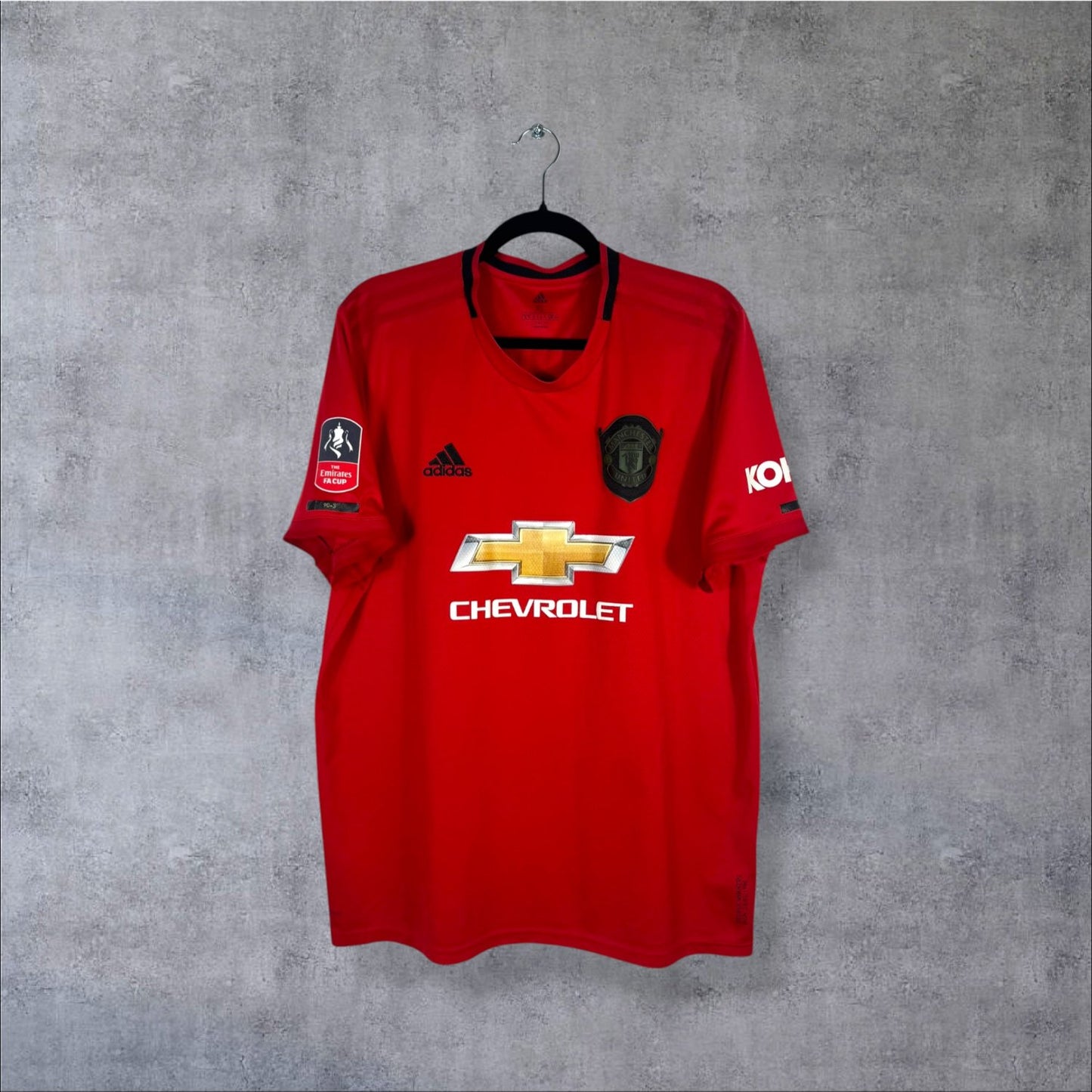 Maillot authentique Manchester United 2019-2020 Domicile Adidas vue de face