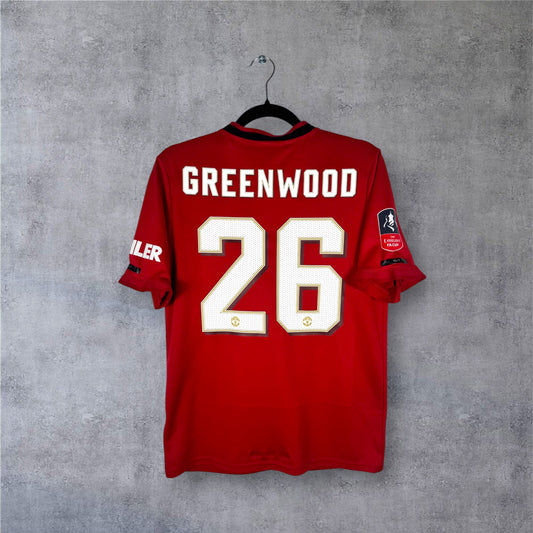 Flocage Greenwood numéro 26 sur maillot Manchester United 2019-2020