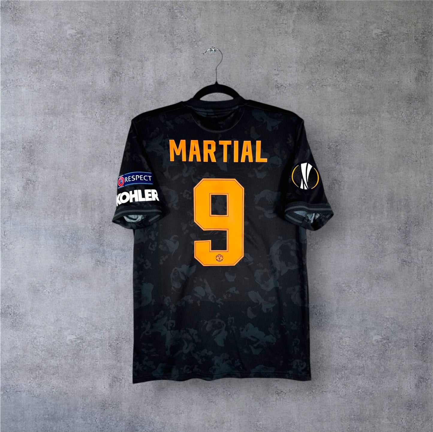 Flocage Martial numéro 9 sur maillot Manchester United 2019-2020