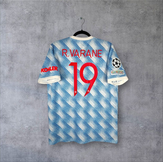Flocage Varane numéro 19 sur maillot Manchester United 2021-2022 Extérieur