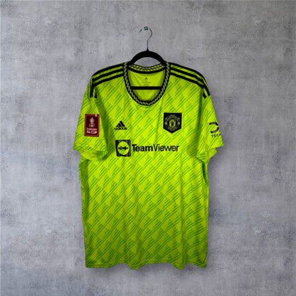 Maillot authentique Manchester United 2022-2023 Third Adidas vue de face