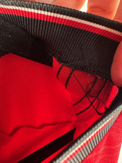 Étiquette de taille coupée au col, maillot Manchester United domicile 2023-2024 Garnacho