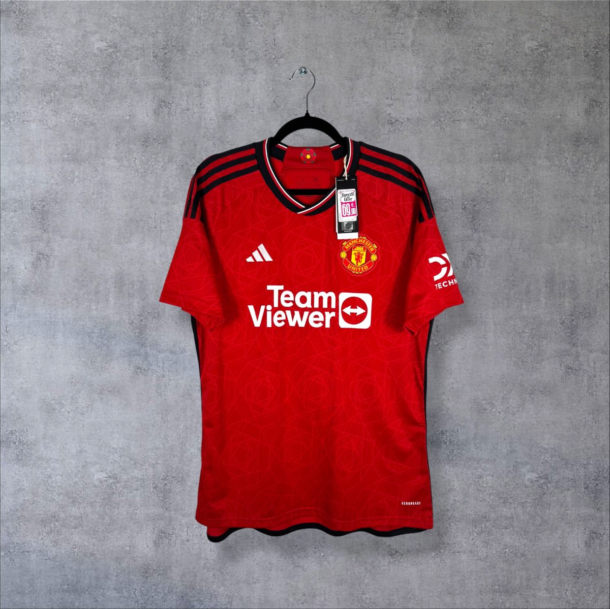 Man United 2023-2024 Home Shirt Fernandes 8 (L) new – Pure
