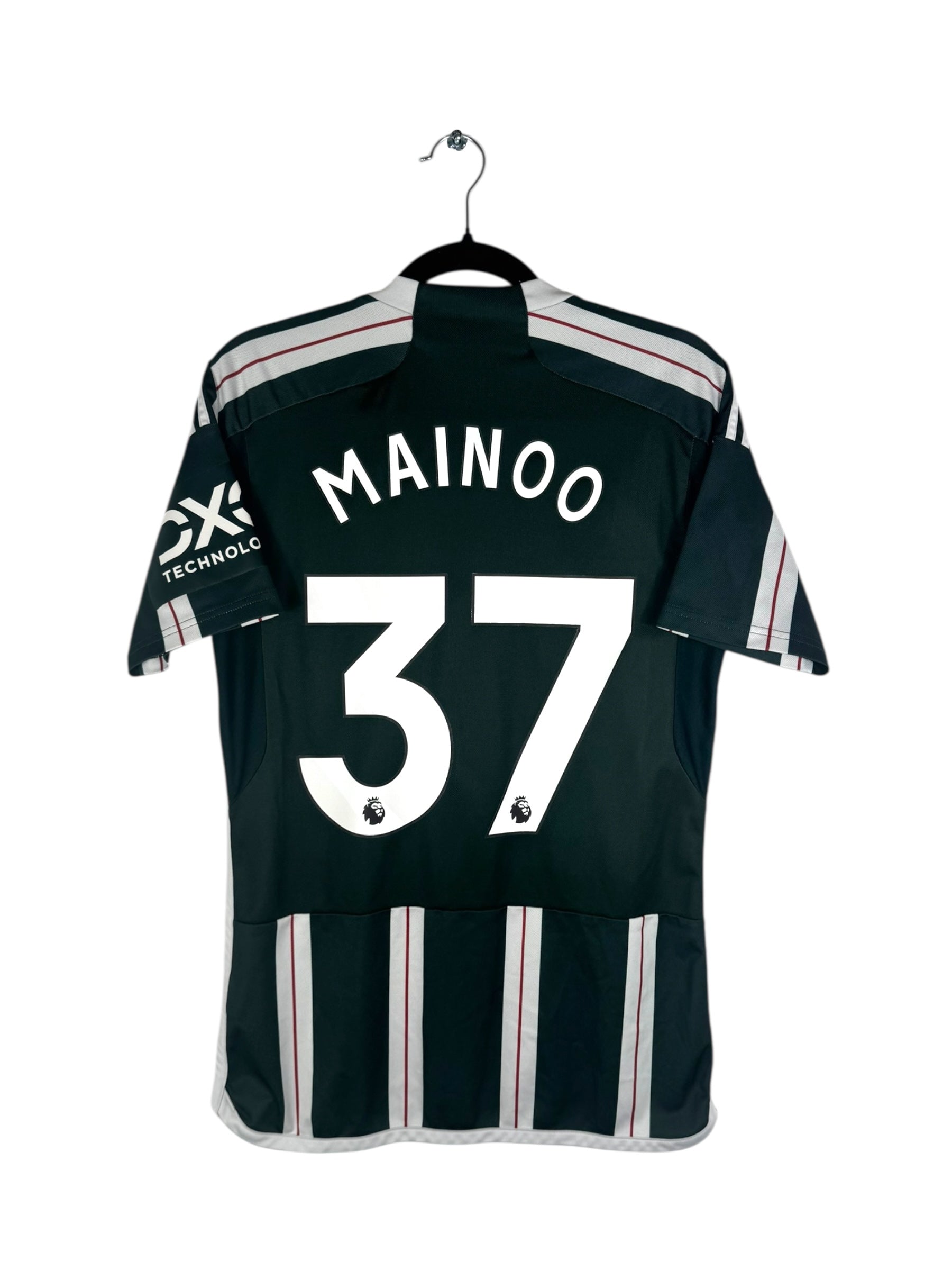 Maillot Manchester United 2023-2024 extérieur Adidas Mainoo 37 taille S vue arrière