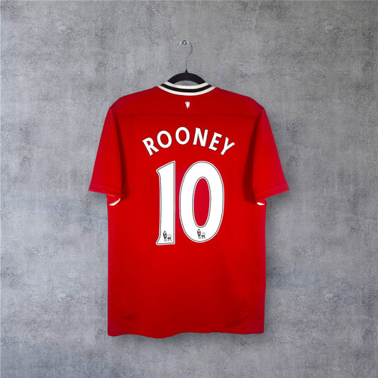 Flocage officiel Premier League ROONEY numéro 10 au dos du maillot Manchester United.