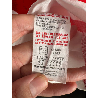 Étiquette d'authenticité avec code Puma 732451 prouvant l'originalité du maillot