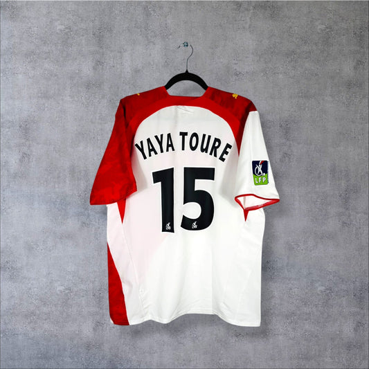 Flocage Yaya Touré numéro 15 sur maillot AS Monaco 2007-2008 Domicile