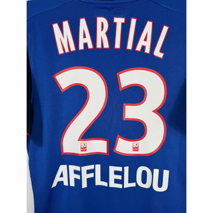 Détail de la typographie du flocage sur le numéro 23 d'Anthony Martial