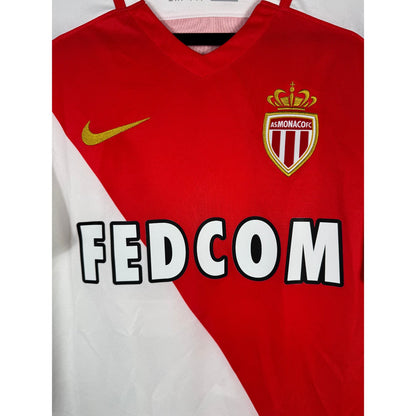 Détail de l'écusson de l'AS Monaco et du logo Nike doré