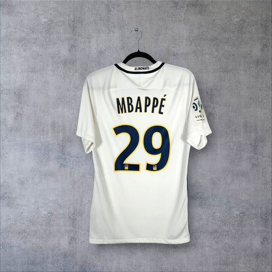 Flocage Mbappé numéro 29 sur maillot AS Monaco 2016-2017 Extérieur