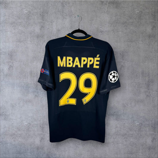 Flocage Mbappé numéro 29 sur maillot AS Monaco 2016-2017 Third taille S