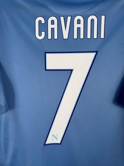Détail flocage Cavani N°7 sur maillot Napoli 2010-2011